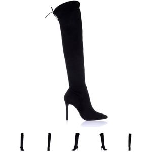 Stretch Microsuede Boots